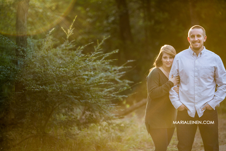 outdoor engagement photos at Foxboro Park